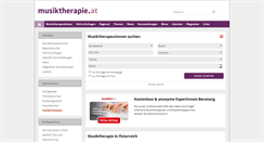 Desktop Screenshot of musiktherapie.at