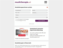 Tablet Screenshot of musiktherapie.at